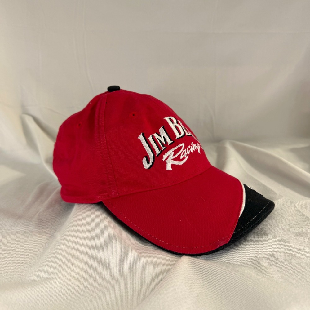 Jim Beam Racing Robby Gordon Motorsports Hat Red Black Adjustable Cap Number 7